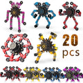 20pcs Random Fidget Spinners,DIY Deformable Robot Fingertip Toys,Decompression Spinner,Deformable Creative Mechanical Gyro Toys,Stress Relief Mechanical Chain Toy for Kids Adults?Party Supplies