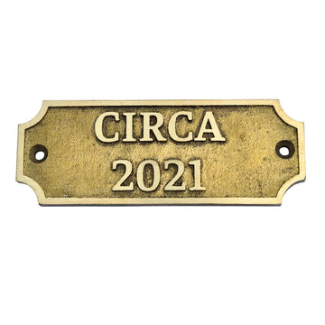 Custom Brass Oval Name Plaque, Personalized Engraved Brass Door & Wall Sign, Antique Finish Name Plate for Home, Office, House, Business, Address Display & Custom Decor