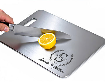 Personalized Titanium Cutting Board - Custom Engraved Kitchen Gift
