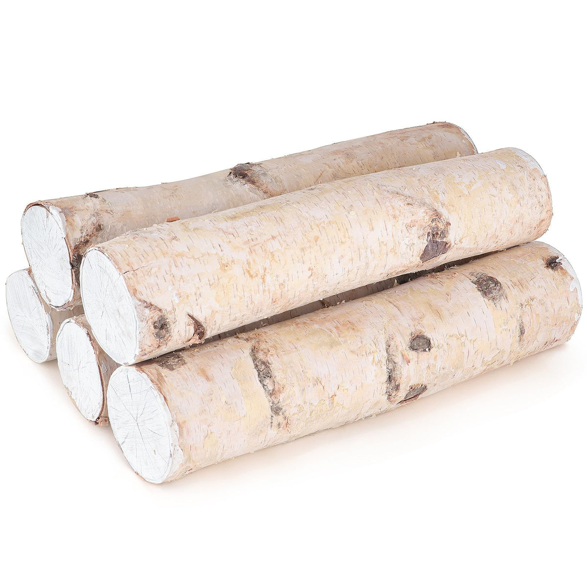 5 Set Large Birch Logs for Fireplace Decorative Birch Branches | Birchwood Logs Firewood for Fireplace Decoration,Holiday decor,Christmas Decor,Crafts(3''-4'' Dia.x 16.5" Length)