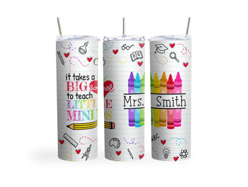 Personalized Teacher Gift Tumbler 20oz – Custom Name Insulated Cup