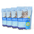 Made4Pets Cat Litter Crystals, Non Clumping Cat Litter Odor Control Kitty Litter Non Clumping No scooping Low Dust, Low Tracking, Lightweight, Dehydrates Waste,– 17.2 lbs (4 x 4.3 lb Packs)