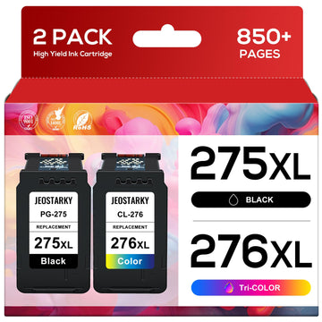 PG-275XL CL-276XL Replacement for Canon 275 and 276 Ink Cartridges for Canon Ink 275 and 276 275XL 276XL Combo Pack Compatible for Canon PIXMA TS3722 TR4720 TR4700 TR4722 TS3522 TS3500 TS3720 Printer