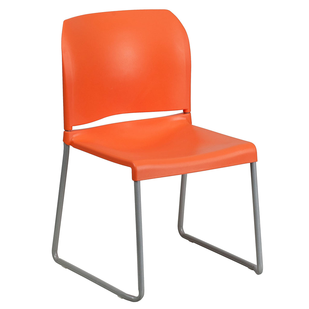 Flash Furniture Hercules Stack Chair, Orange, Set of 1