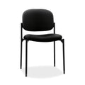 Hon Scatter Guest Chair, Armless Office Chairs, Fabric, Black, Small, Black - Fabric Back - Armless