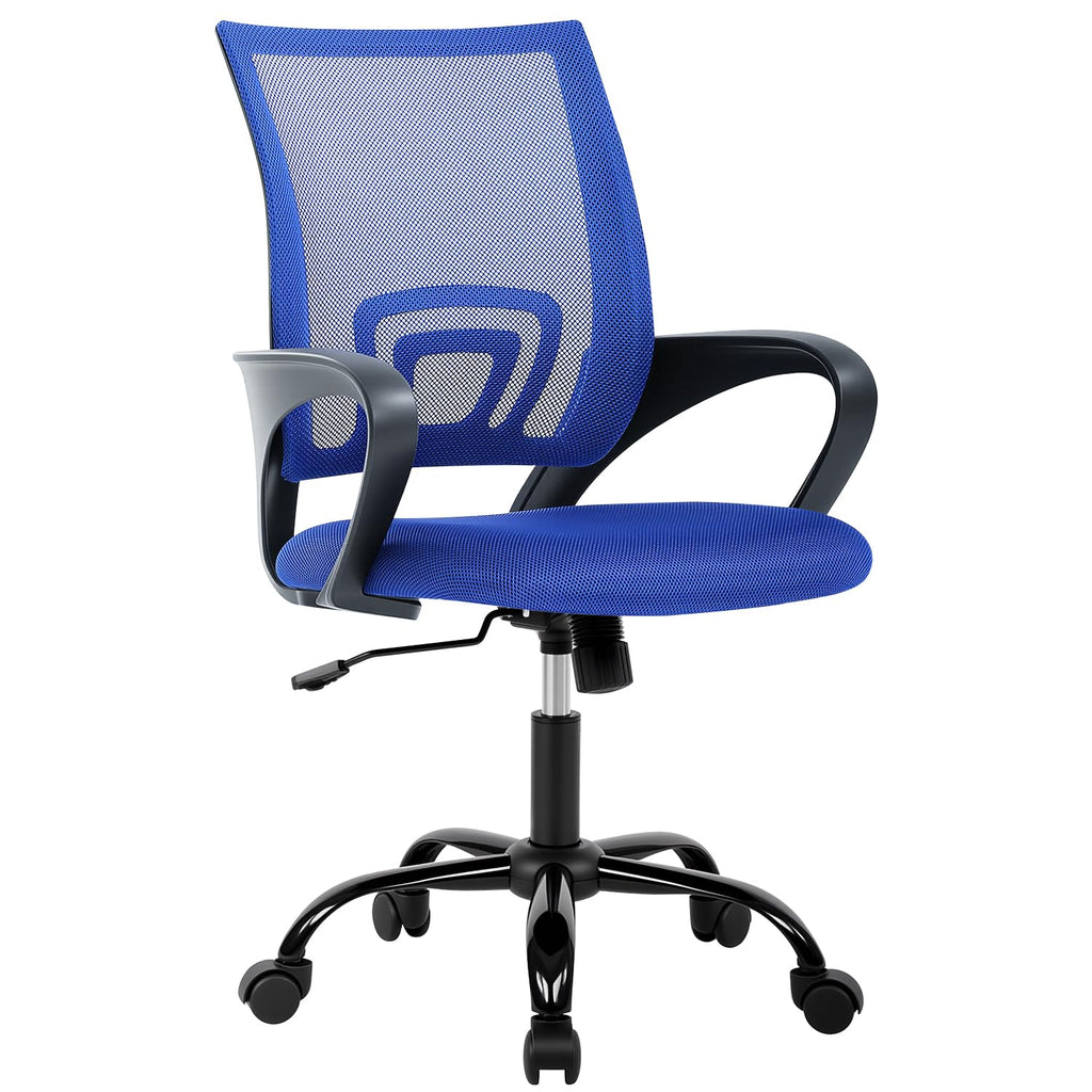 Bestoffice Office Chair Ergonomic Desk Chair Mesh Computer Chair Lumbar Support Modern Executive Adjustable Stool Rolling Swivel Chair for Back