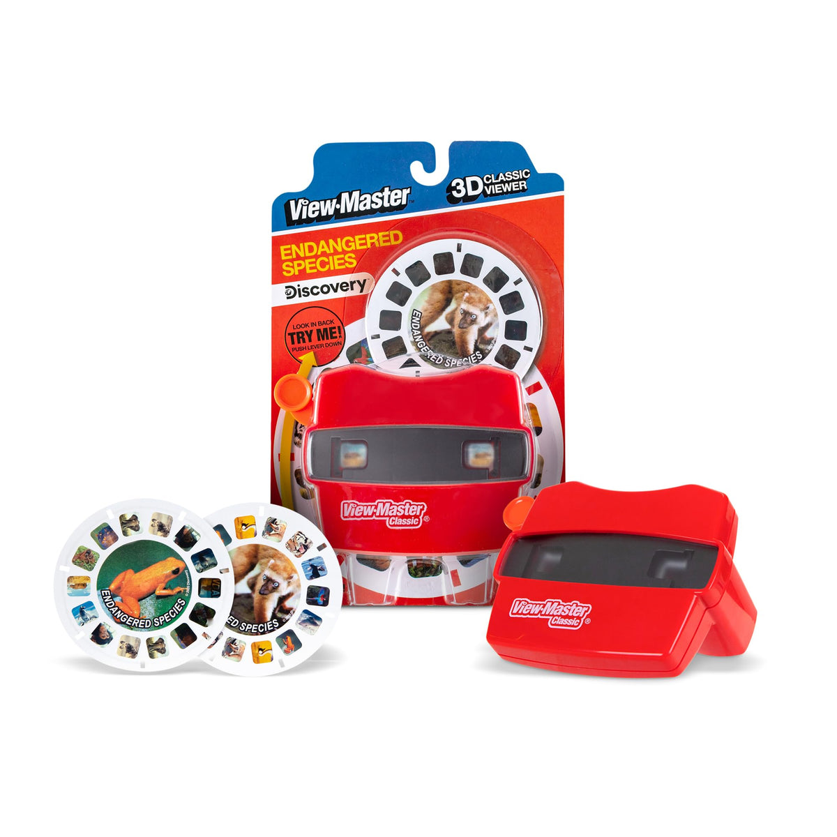Classic View-Master Metallic Viewfinder with 2 Reels - Retro STEM Learning Toy for Kids & Adults, Nature Education for Ages 3+