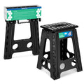 Dyforce Folding Step Stool 17.5 Inch,400lbs Foldable Step Stool for Adults, 17.5inch, Black