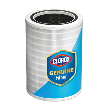 Clorox Large Room Air Purifier True HEPA Replacement Filter | 1,500 Sq. Ft. Capacity | Removes 99.97% of Allergens up to 0.1 Micron | Compatible with 11010 & 11011 | 1 Count | 12010