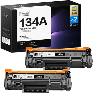 Compatible for HP 134A Black Toner Cartridge W1340A | Replacement for LaserJet M209dw MFP M234sdw M234dw M209d Printer, 1,100 pages per cart, (2-Pack) Ideal for home & office