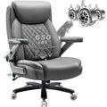 650lbs Large Heavy Duty Office Chair with 5d Flip Arms,comfy Big and Tall Executive Office Desk Chair with Pocket Spring Cushion,high Back