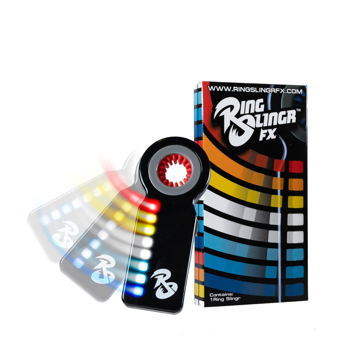 RingSlingr Light Up Fidget Spinner with 4 LED Modes, Unique Glow in The Dark Fidget Toys for Adults, Teens, and Kids