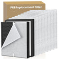 2 Pack PR1 Replacement Filter Compatible with Mooka PR1 Air Purifier, with 8pcs Washable Pre Filter True HEPA High-Efficiency Activated Carbon Filter for Home Large Room