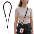 Adjustable Crossbody Strap & Wristlet Lanyard for Shark ChillPill 3-in-1 Personal Cooling Fan, 2-in-1 Crossbody Strap Compatible with Shark ChillPill Portable Handheld Fan Adjustable Length (Black)