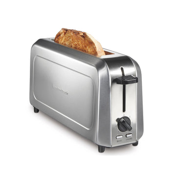 Hamilton Beach Long-Slot Toaster, 2 Slice Capacity, Slim Design, Stainless Steel, R22999 (Renewed)