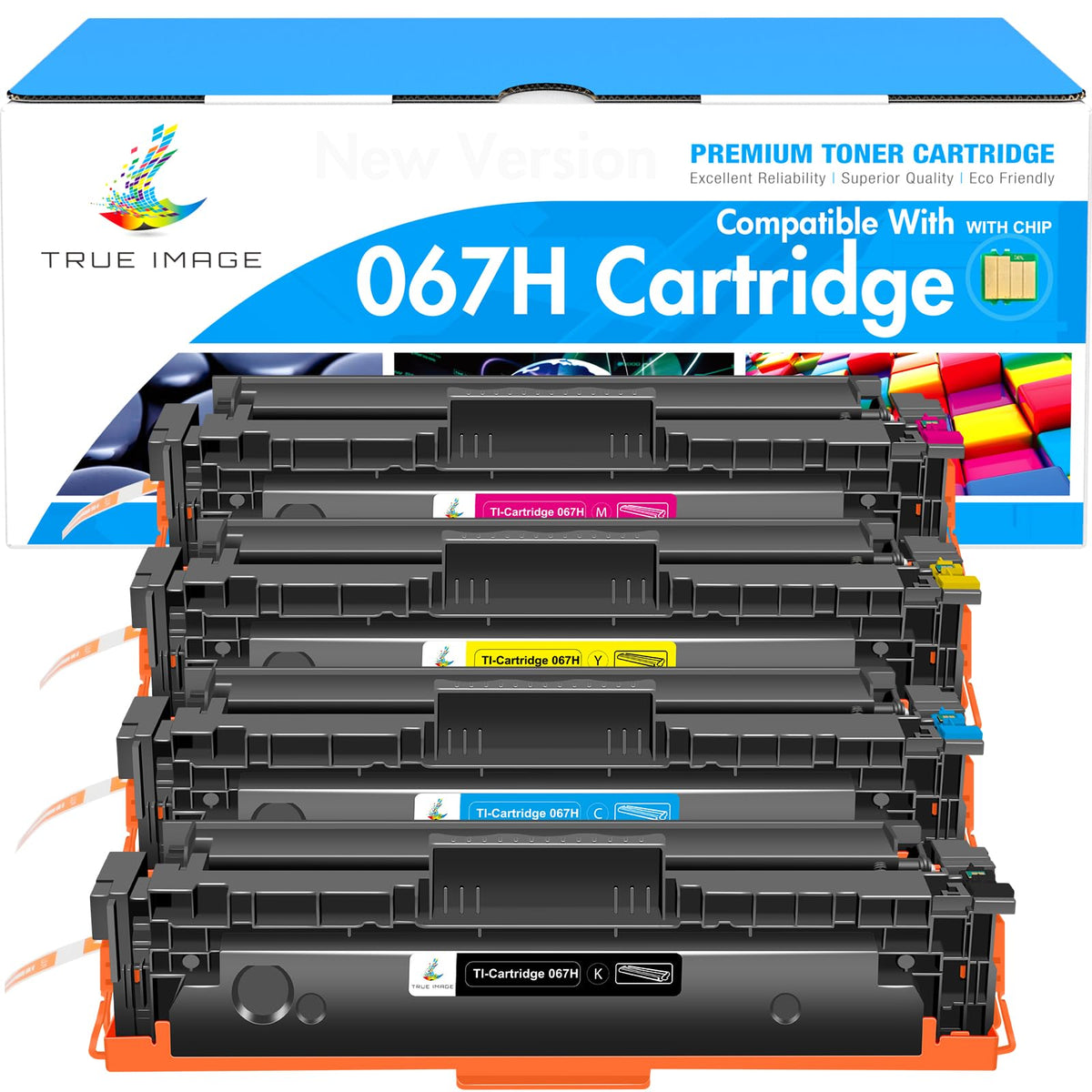 067H Toner Cartridge Set MF656Cdw MF654Cdw MF653Cdw LBP632CDW High Yield | Compatible for Canon 067H 067 Color ImageCLASS LBP632CDW MF653Cdw LBP633CDW MF651CW LBP631CW Printer High Yield Ink (4 Pack)