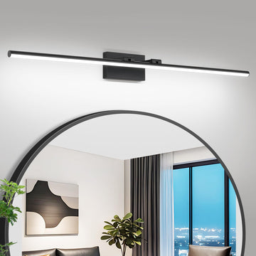 Wood Flush Mount Ceiling Fan with Light,52 inch Low Profile Modern Ceiling Fans for Outdoor/Patios/Bedroom/Office,3 color light,6 Speed,DC Motor,Wood and Modern Matte Black