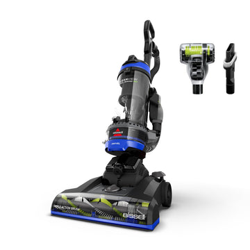 Bissell CleanView Swivel Rewind Vacuum with Automatic Cord Rewind, TurboEraser Upholstery Tool, Triple Action Brush Roll, Swivel Steering, Extension Wand, Easy-Empty Dirt Tank, Multi-Cyclonic Suction