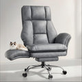 Big and Tall Office Chair, Flip Armrests for Pets & Cross Legged Sitting, Tech Grey