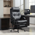 Anjieacen Executive Office Chair 155° Recline High Back Office Chair with Footrest & Adjustable Lumbar Support, Comfy Computer Chair for Study
