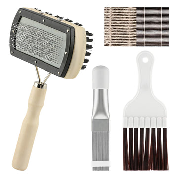 3 Pcs Air Conditioner Fin Cleaner Set, Dual-Sided AC Coil Cleaner for Evaporator & Condenser, Evaporator Coil Cleaner, Mini Split Cleaning Kit Fridge Clean-er Tool