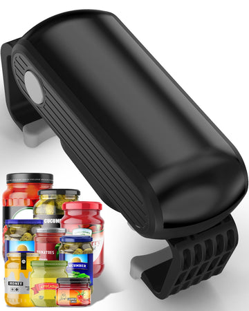 Electric Jar Opener for Seniors with Arthritis, Automatic Jar Opener for Weak Hands, High Torque Battery Operated Bottle Opener, Hands Free Jar Opener Kitchen Gadget for Screw-Top Glass Jars