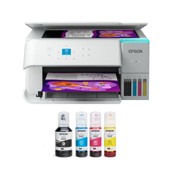 Epson EcoTank ET-2988 Wireless All-in-One Color Supertank Printer with up to 3 Years of Ink, Refillable Tanks, Perfect for Home, 15 PPM, 1.44" Color Screen, Auto 2-Sided Printing (Renewed)