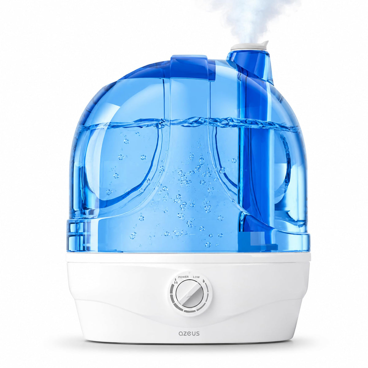 AZEUS 2.8L Large Capacity Ultrasonic Cool Mist Humidifier - Powerful Moisture Control for Comfortable Spaces, Lasts up to 30 Hours, Auto Shut-Off (BPA-Free)