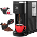 COWSAR Single Serve Coffee Maker, 2 in 1 Coffee Capsule & Ground Coffee Brewer, 40 Oz Removable Water Tank, 5 Brew Sizes 6-14 Oz, Self-cleaning Fast Heating Coffee Machine for Home Office