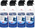 Electronics Duster 10 Oz (4-Pack) Compressed Air Can for Computers, Keyboard Cleaner, Gas Duster for PC, Cameras, Desk and Sensitive Electronics, Moisture-Free, Disposable Air Blaster Cans, Neuryn