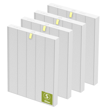 4 Pack C545 True HEPA Replacement Filter S Compatible with Winix C545 Air Purifier, C545 HPEA Filter S Only, Part number 1712-0096-00