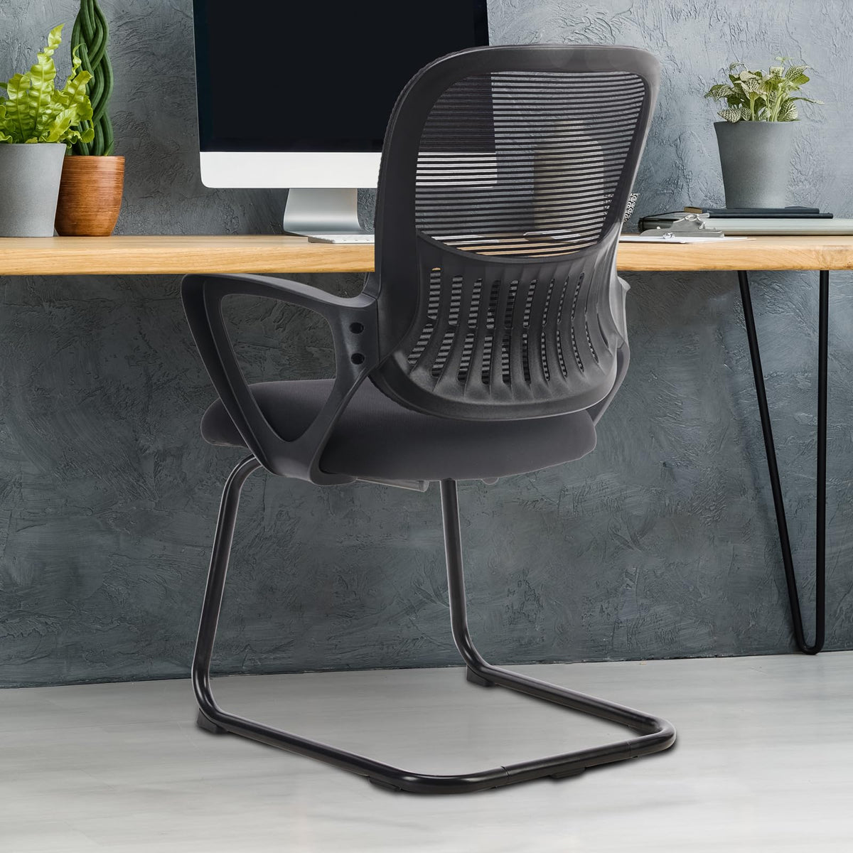 Dumos Office Desk Chair, Computer Chairs Set of 2, Mesh Back Lumbar Support, 2 Pack, Dark