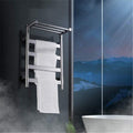 Bathroom Wall Heater Towel Warmer Heated Towel Rack Double Layer Electric Towel Drying Rack Energy Saving Safety for Bathroom Towel Dryer Bathroom Accessories (Size : Plugin) (Har ()