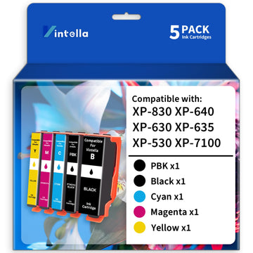Remanufactured Ink Cartridge Replacement for Epson 410 410XL T410 T410XL Ink Cartridges Combo Pack for Expression XP-530 XP-630 XP-635 XP-640 XP-830 XP-7100 Printer (5 Pack)