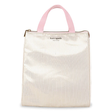 kate spade new york Insulated Lunch Bag, Gold Pinstripe