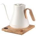 INTASTING Electric Kettle, Gooseneck Electric Kettle, ±1? Precise Temperature Control, Stainless Steel Interior, Quick Heating for Pour Over Coffee, Tea & Boiling Water, 0.9L (Cream White)