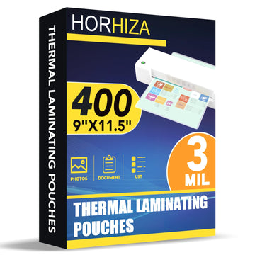 400 Pack 3 Mil Laminating Sheets, Holds 8.5 x 11 Inch Sheets,9 x 11.5 Inches Thermal Laminating Pouches for Laminator, Clear, Letter Size, Office and School Supplies