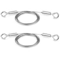 Adjustable Picture Hanging Wire 2PCS Mirror Frame Kit 2m x1.5mm Heavy Duty Stainless Steel Rope for Mirror Hanging Hardware,Light Lamp,Billboards,Basket Flowerpot Hold Up to 20kg