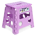 Delxo Folding Step Stool 13 Inch,300 Lbs Step Stool for Adults Purple, Light Purple