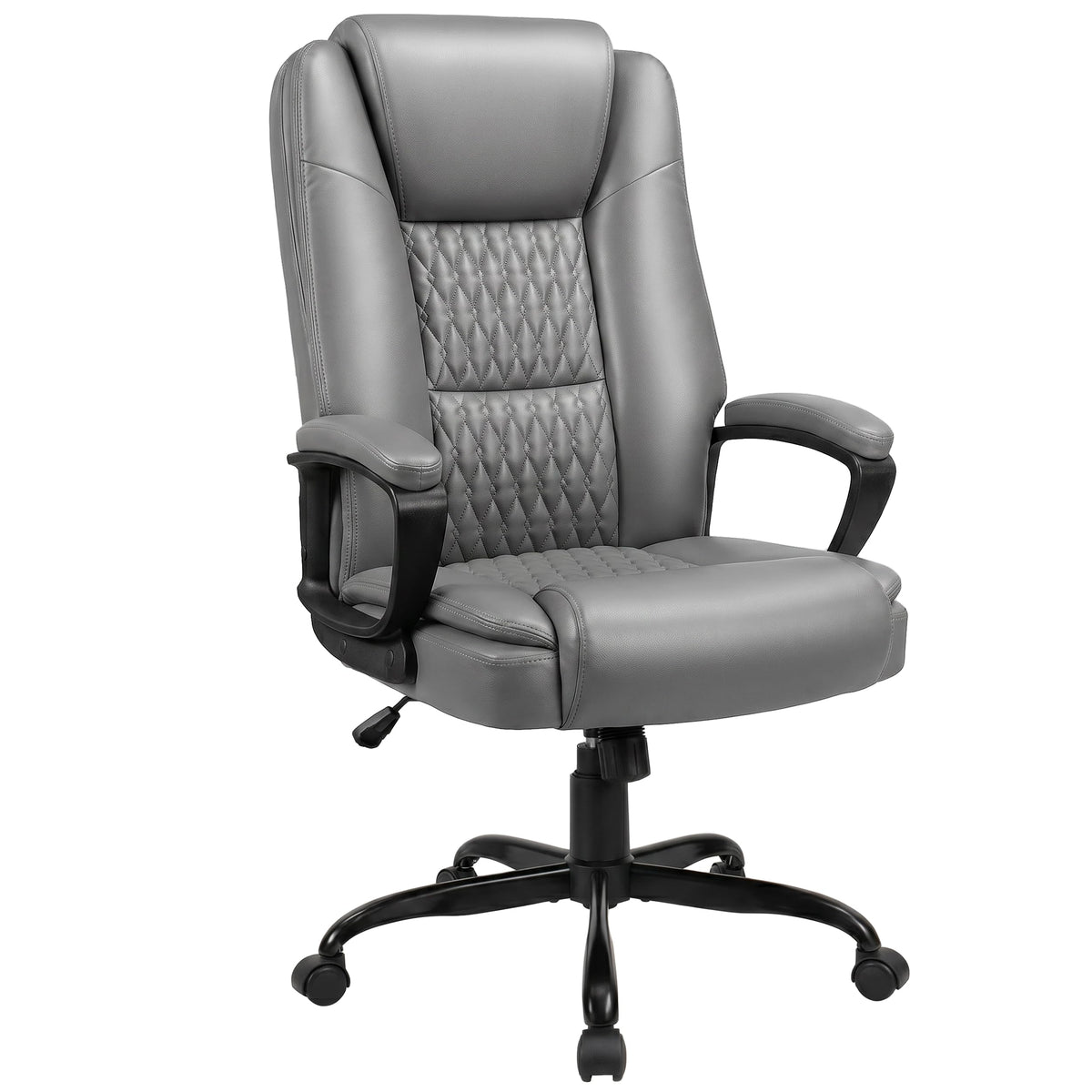 Vendorz Executive Office Chair, Ergonomic High Back Desk Chair with Lumbar Support, Adjustable Big and Tall Computer Chair, 360° Swivel, Pu