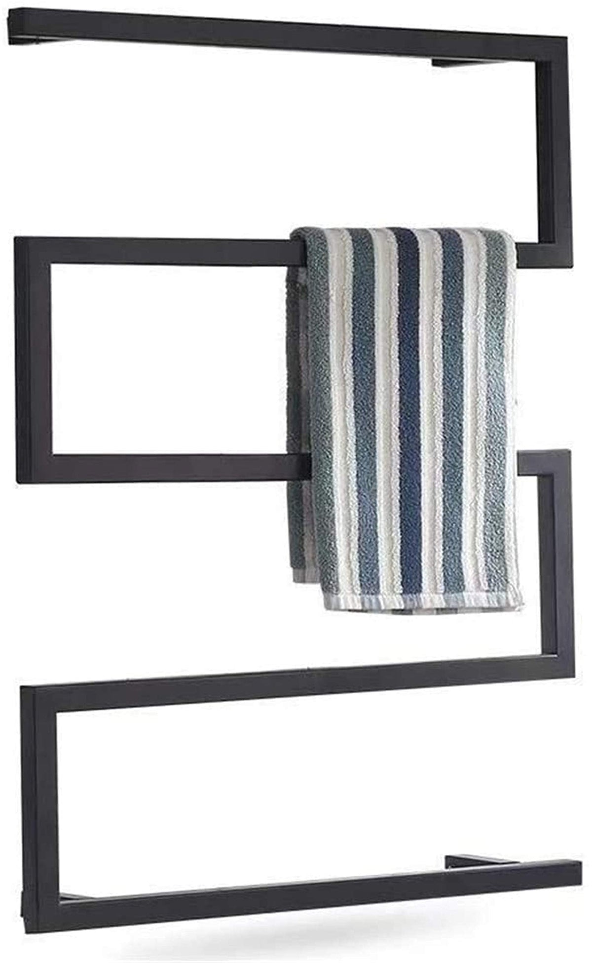 Heated Towel s Towel Warmer Electric Heated Towel Rack Towel Warmer Wall-Mounted Square Stainless Steel Towel Airer Home Bathroom Accessories