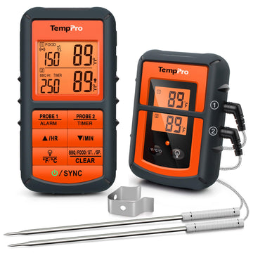 TempPro TempSync 500FT Wireless Meat Thermometer for Grilling and Smoking