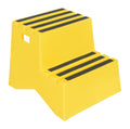 Vestil Vst-2-y Polyethylene Step Stool, 2 Step, Yellow, One Size