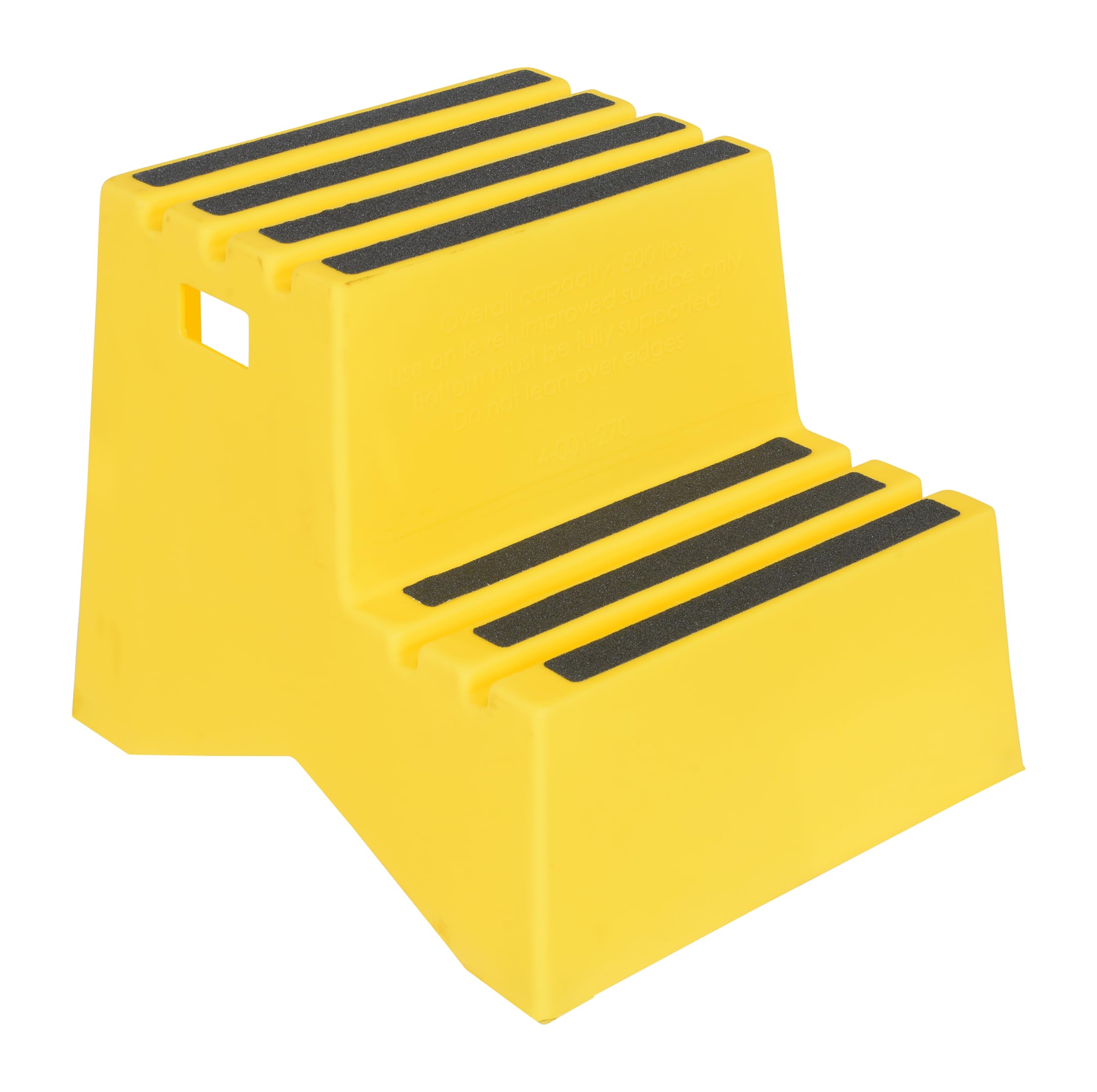 Vestil Vst-2-y Polyethylene Step Stool, 2 Step, Yellow, One Size