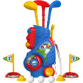 Liberry Toddler Golf Set, Upgraded Kids Golf Cart with Unique Shoulder Strap Design, Indoor Outdoor Sports Toys Gifts for Boys Girls 2 3 4 Years Old