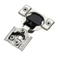 Ravinte 60 Pack (30 Pairs) 1/2 Inch Overlay Soft Close Hinges for Kitchen Cabinets - Satin Nickel Hidden Concealed Hinge, Stainless Steel, Self Closing