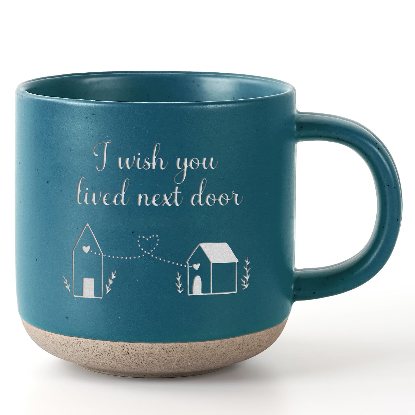 Best Friend Birthday Gift for Women - I Wish You Lived Next Door Mug, Unique Galentines Unique Day & Christmas Friendship Gift for Women, Bestie, BFF, Sister, Mom - 12.8oz Coffee & Tea Cup