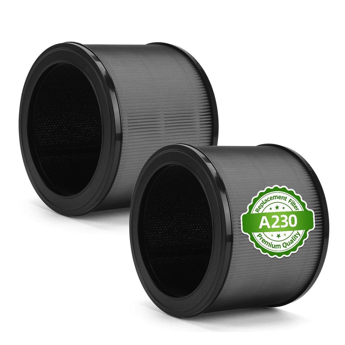 A230 Filter Replacement Compatible with Winix A230 A231 Air Purifier,Part#1712-0110-00, 3-in-1 H13 HEPA Activated Carbon Filter, 2 Pack