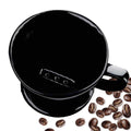 Handmade Pour Over Ceramic Coffee Dripper - Authentic Brewing Experience for Camping, Office, and Home (Black)