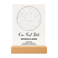 Custom Star Map by Date - Personalized Constellation Map Night Light Wedding Date Night Couple Gift for Him Custom Star Chart Anniversary, Valentines Day